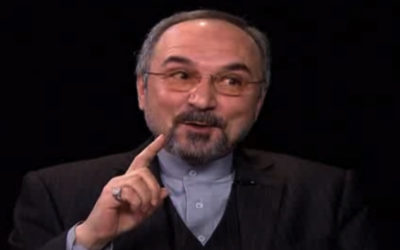 Iran's ambassador to the UN, Mohammad Khazaee (photo credit: screen capture YouTube/CBS/File)