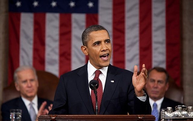 President Barack Obama delivers the State of the Union address in the House Chamber at the U.S. Capitol in Washington, D.C., Jan. 24, 2012. (photo credit: Official White House Photo by Pete Souza, Whitehouse.gov)
