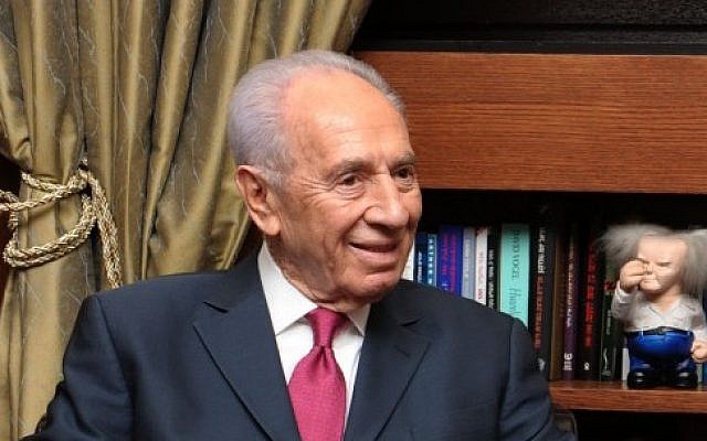 President Shimon Peres at his official residence in Jerusalem. (photo credit: Moshe Milner/GPO/Flash90)