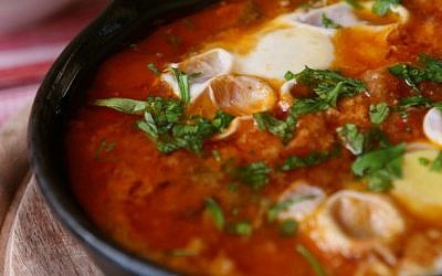 Illustrative: Classic shakshuka. (photo credit: Liron Almog/Flash90)