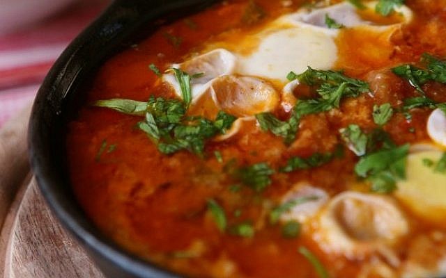 Illustrative: Classic shakshuka. (photo credit: Liron Almog/Flash90)