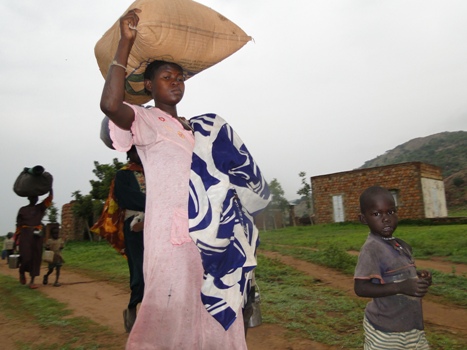 Sudanese villagers escape government attacks in South Kordofan (photo credit: courtesy)