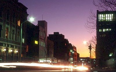 Bathurst Street in downtown Toronto, where Jewish life thrives (photo credit: CC-BY Hermione9753, Wikimedia Commons)