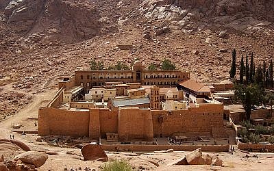 The kidnapped Brazilian women were traveling near St. Catherine's Monastery in Sinai, Egypt. (photo credit: CC-BY-SA Berthold Werner, Wikimedia Commons)