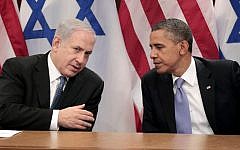 Prime Minister Benjamin Netanyahu and President Barack Obama at the UN, September 2012 (photo credit: AP/Pablo Martinez Monsivais)