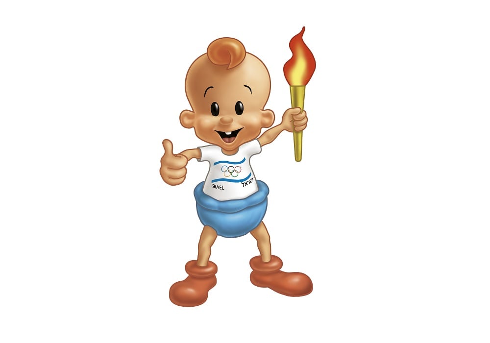 The diaper-clad Bamba (photo credit: Osem Studio)
