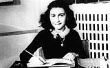 Anne Frank, age 12, at her school desk in Amsterdam in 1941. (AP Photo)