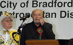George Galloway speaks after winning his former Bradford West seat in March 2012 (photo credit: AP/PA, Anna Gowthorpe)