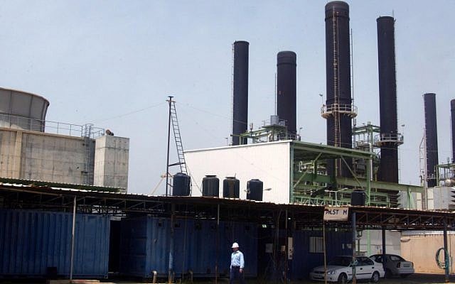 The Gaza Strip's sole power plant (Abed Rahim Khatib /Flash90)