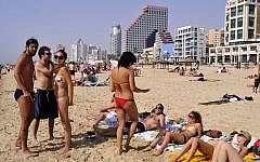 Tel Aviv beach (photo credit: Serge Attal/Flash90)