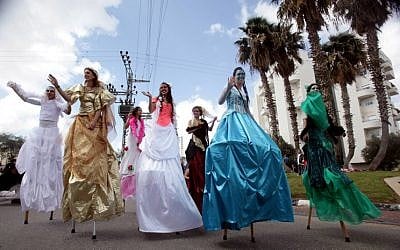 Purim parades and parties will be held across the country (photo credit: Edi Israel/Flash 90)
