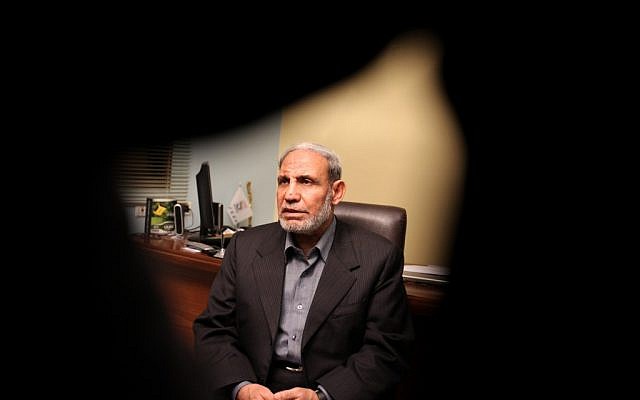 Senior Hamas official Mahmoud Al-Zahar (Wissam Nassar/Flash90)