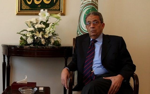 Amr Moussa, former secretary-general of the Arab League, pictured in Cairo in 2010. (photo credit: Wissam Nassar/ Flash90)