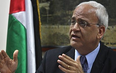 Saeb Erekat (photo credit: Issan Rimawi/Flash90)