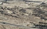 The Masada area, site of Thursday's quake (photo credit: Miriam Alster/Flash90)
