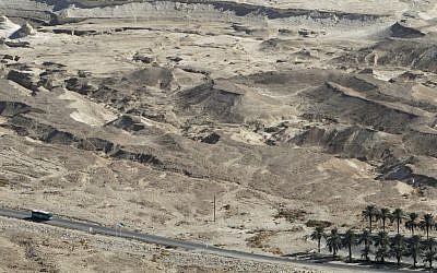 The Masada area, site of Thursday's quake (photo credit: Miriam Alster/Flash90)