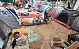 Fed up with the high cost of housing in Israel, thousands of Israelis set up tents on Rothschild Boulevard in Tel Aviv and elsewhere around the country,  August 10 2011(Liron Almog/Flash90)