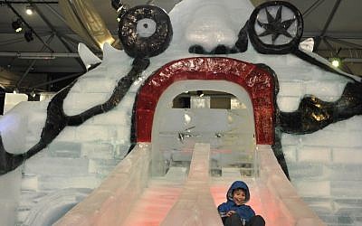 Jerusalem's famed "monster," now in ice. (photo credit: Flash90)