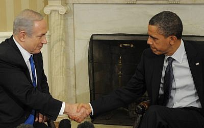 Israel's Prime Minister Benjamin Netanyahu meets with US president Barack Obama in the White House in March (photo credit: Amos Ben Gershom/GPO/FLASH90)