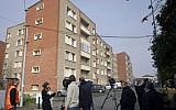 The building where French police shot and killed Mohamed Merah. (photo credit: AP/Remy de la Mauviniere)