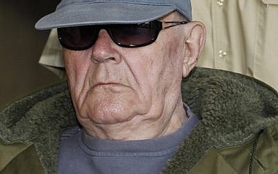 John Demjanjuk in Munich, May 2011 (photo credit: AP/Matthias Schrader)