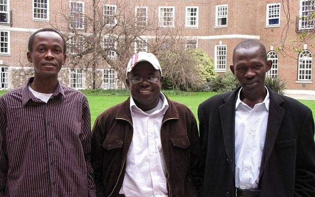 Left to right: Ashraf Gango, Yasir Hamouda, Sallam Tutu (photo credit: ToI photos/Elhanan Miller)