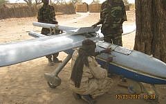 A government drone captured by Sudanese rebels was reportedly manufactured in Iran (photo credit: Courtesy)