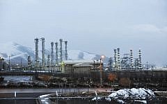 Iran's heavy water nuclear facilities near the central city of Arak, 150 miles southwest of Tehran (photo credit: AP/ISNA, Hamid Foroutan)