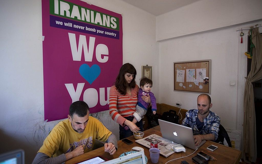 Graphic artists Roni Edri, left, and his wife, Michal Tamir, at their graphic arts school in Tel Aviv. (photo credit: AP/Oded Balilty) Graphic artists Roni Edri, left, and his wife, Michal Tamir, at their graphic arts school in Tel Aviv. (photo credit: AP/Oded Balilty)
