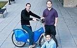 The Pulse team: Micah Toll (seated on PEV0); Thorin Tobiassen (standing right); and Max Pless (seated on the ground) (Photo credit: Courtesy)