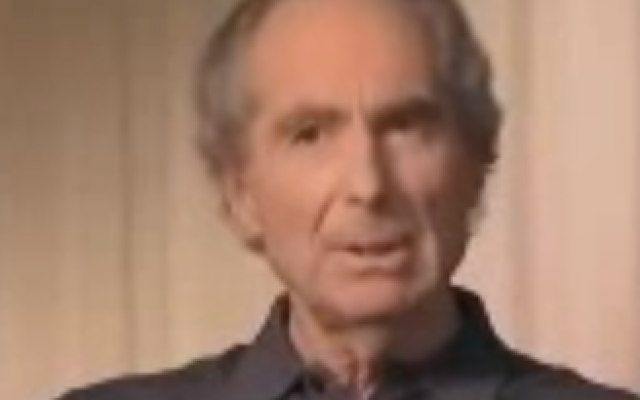 Philip Roth (photo credit: screen capture, YouTube)