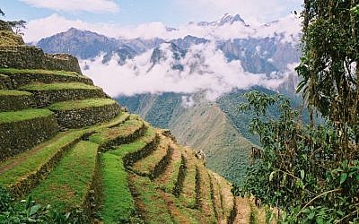 Ancient terraces from the Inca empire period in Peru. The Peruvian government is organizing bids on numerous projects, including tourism projects, of interest to Israeli companies (photo credit: Yossi Zamir/Flash90)