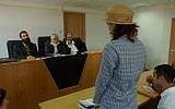 A conversion to Judaism in a rabbinic court (photo credit: Flash 90)