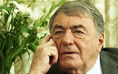 French filmmaker Claude Lanzmann. (Photo credit: Flash90)