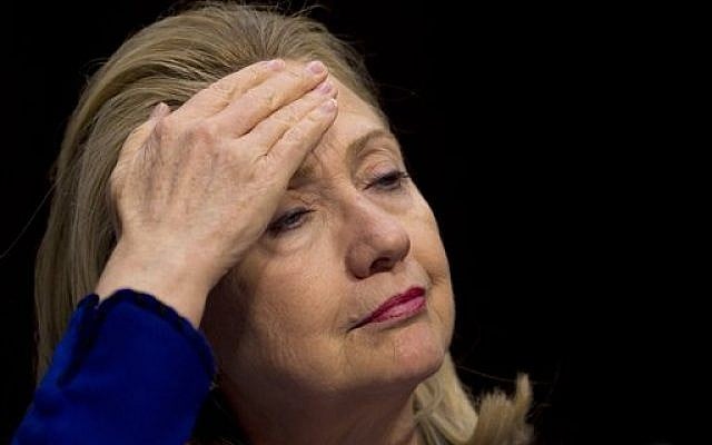 Secretary of State Hillary Rodham Clinton, testifying before the Senate Foreign Relations Committee. (photo credit: AP/Carolyn Kaster)