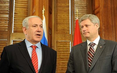 Prime Minister Benjamin Netanyahu, left, and Canadian Prime Minister Stephen Harper in Ottawa in May 2010. (photo credit: Avi Ohayon/GPO/Flash 90) Prime Minister Benjamin Netanyahu, left, and Canadian Prime Minister Stephen Harper in Ottawa in May 2010. (photo credit: Avi Ohayon/GPO/Flash 90)