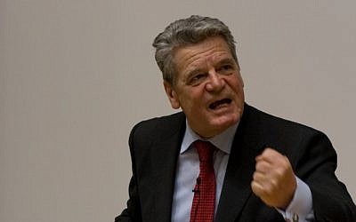 Germany's president, Joachim Gauck (photo credit: CC BY Sebastian Hillig, Flickr)