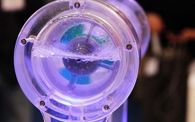 Hydrospin's electricity generation device (Photo credit: Courtesy) Hydrospin's electricity generation device (Photo credit: Courtesy)