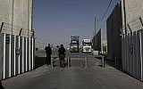 The Kerem Shalom crossing between Israel and the Gaza Strip (photo credit: Tsafrir Abayov/Flash90)