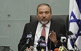 Foreign Minister Avigdor Lieberman (photo credit: Miriam Alster/Flash90)