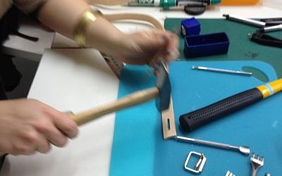 Shalev and her tools (photo credit: Jessica Steinberg)