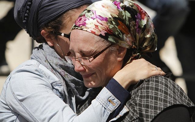 Mourners attend the funeral in Jerusalem of the four Jews killed in Toulouse on Monday. (photo credit: Miriam Alster/FLASH90)