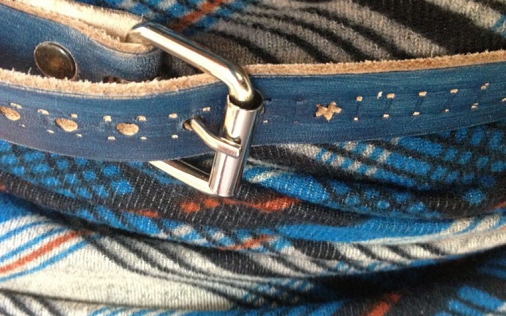 My belt (photo credit: Jessica Steinberg/Times of Israel)