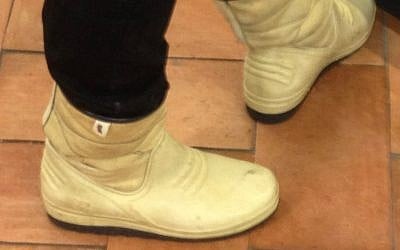 Cozy moonboots (photo credit: Jessica Steinberg)