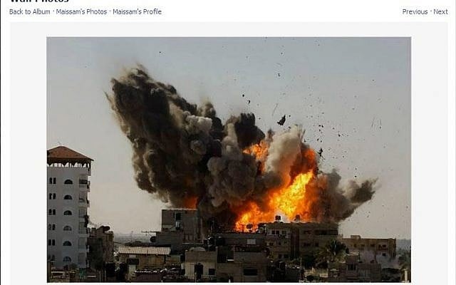 A Facebook screenshot of the 2009 picture