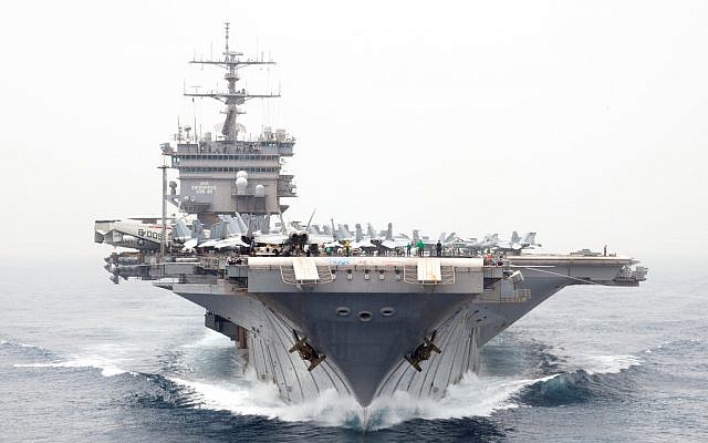 Illustrative photo of the USS Enterprise, a US Navy aircraft carrier that was deployed to the Persian Gulf in 2012, before being decommissioned at the end of the year. (Official US Navy Imagery/flickr) Illustrative photo of the USS Enterprise, a US Navy aircraft carrier that was deployed to the Persian Gulf in 2012, before being decommissioned at the end of the year. (Official US Navy Imagery/flickr)