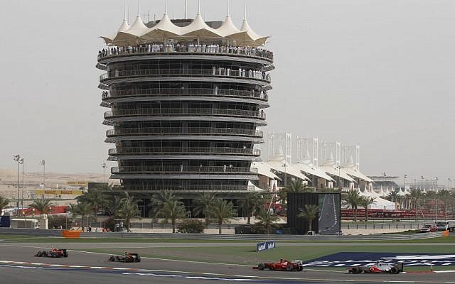 Formula One Bahrain International Circuit in Sakhir, Bahrain, Sunday (photo credit: AP Photo/Luca Bruno) Formula One Bahrain International Circuit in Sakhir, Bahrain, Sunday (photo credit: AP Photo/Luca Bruno)
