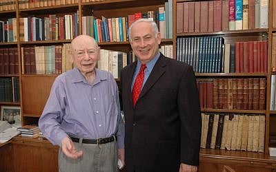 Benzion (left) and Benjamin Netanyahu (photo credit: Flash/90) Benzion (left) and Benjamin Netanyahu (photo credit: Flash/90)