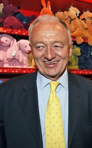 London's mayoral candidate Ken Livingstone during a visit to Hamley's toy shop. (photo credit: AP Photo/Kirsty Wigglesworth)