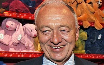 London's mayoral candidate Ken Livingstone during a visit to Hamley's toy shop. (photo credit: AP Photo/Kirsty Wigglesworth)